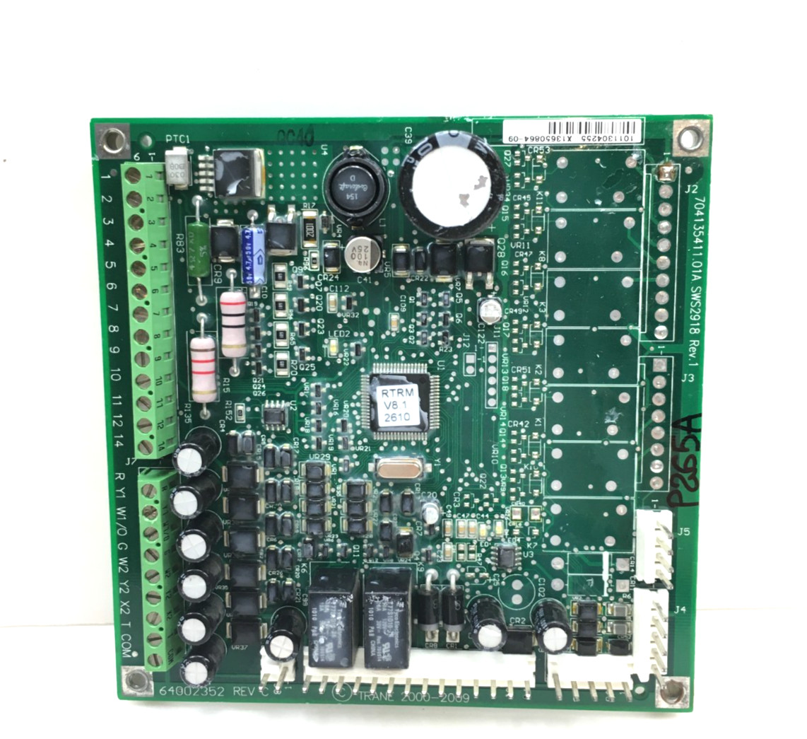 Trane X13650864-09 Rev M Furnace Control Circuit Board RTRM V8.1 used #P265A