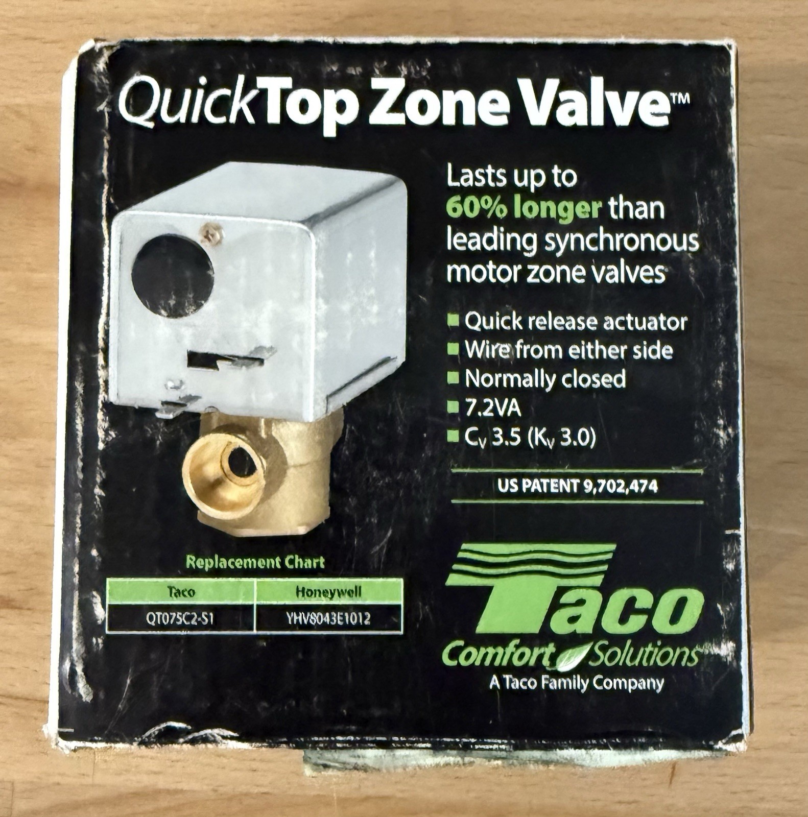 Taco 3/4 in. Quicktop Zone Valve QT075C2-S1 – BRAND NEW IN BOX – FREE SHIPPING