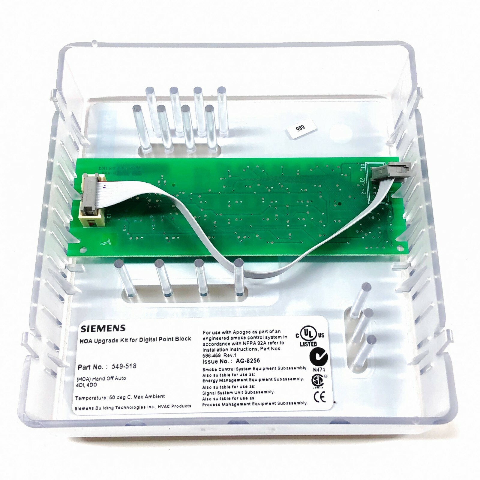 549-518 Siemens HOA Upgrade Kit Cover for Digital Point Expansion Module