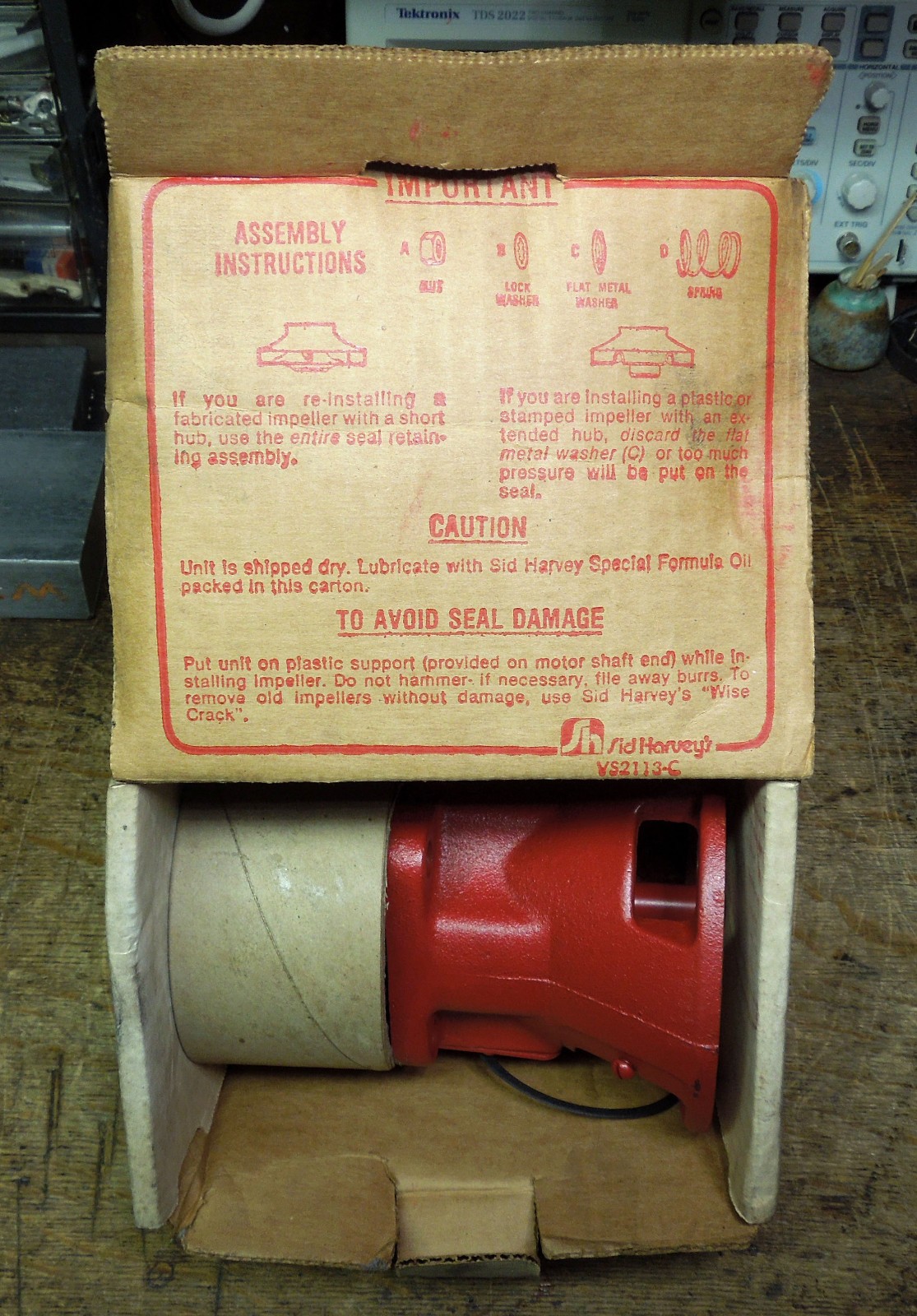 BELL & GOSSETT/SID HARVEY REMANUFACTURED BEARING ASSEMBLY B74-R MODEL#PZ-3 HVAC