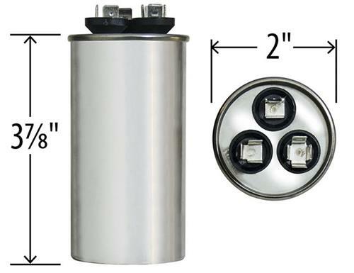 Capcom Capacitor Round 30/3 uf 440 volt replaces GE Genteq 97F9471 Z97F9471
