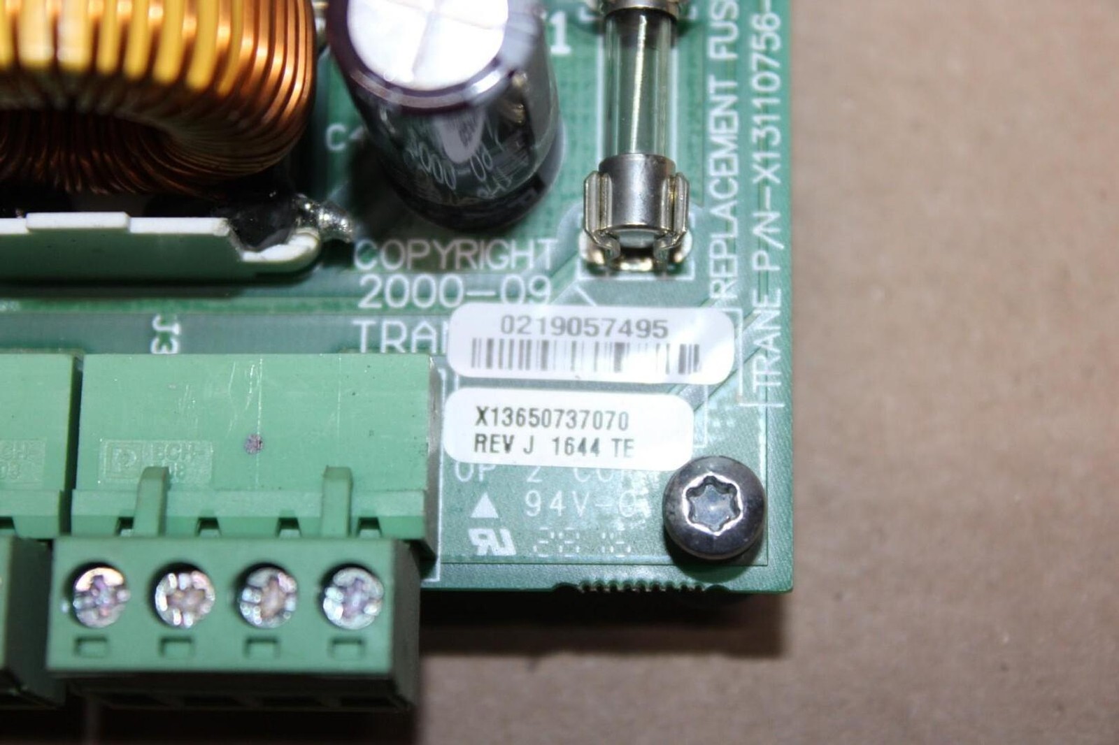 TRANE AIR CONDITIONING CONTROL BOARD X13650737070 REV. J *WARRANTY INCLUDED*