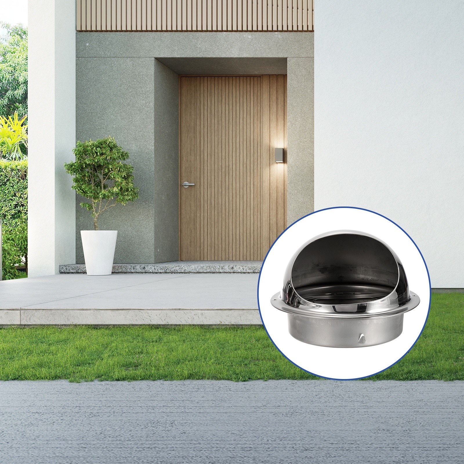 7 Inch Vent Cover, Round Exhaust Vent Cover for Ventilation System 1 Set