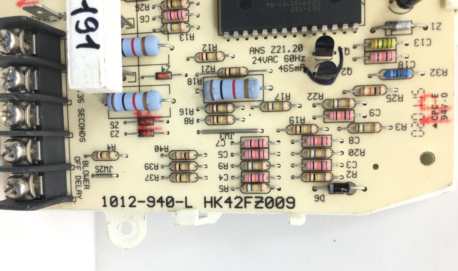 Carrier Bryant 1012-940-L Furnace Control Circuit Board HK42FZ009 used #P191**