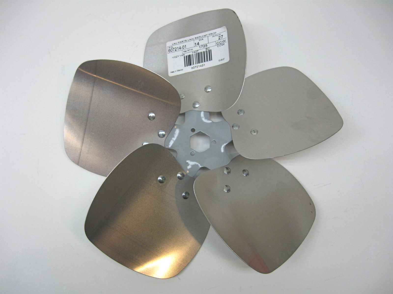 Lau 60721401 14″ Fan Blade CCW Rotation 27 Degree Pitch 5 Blades