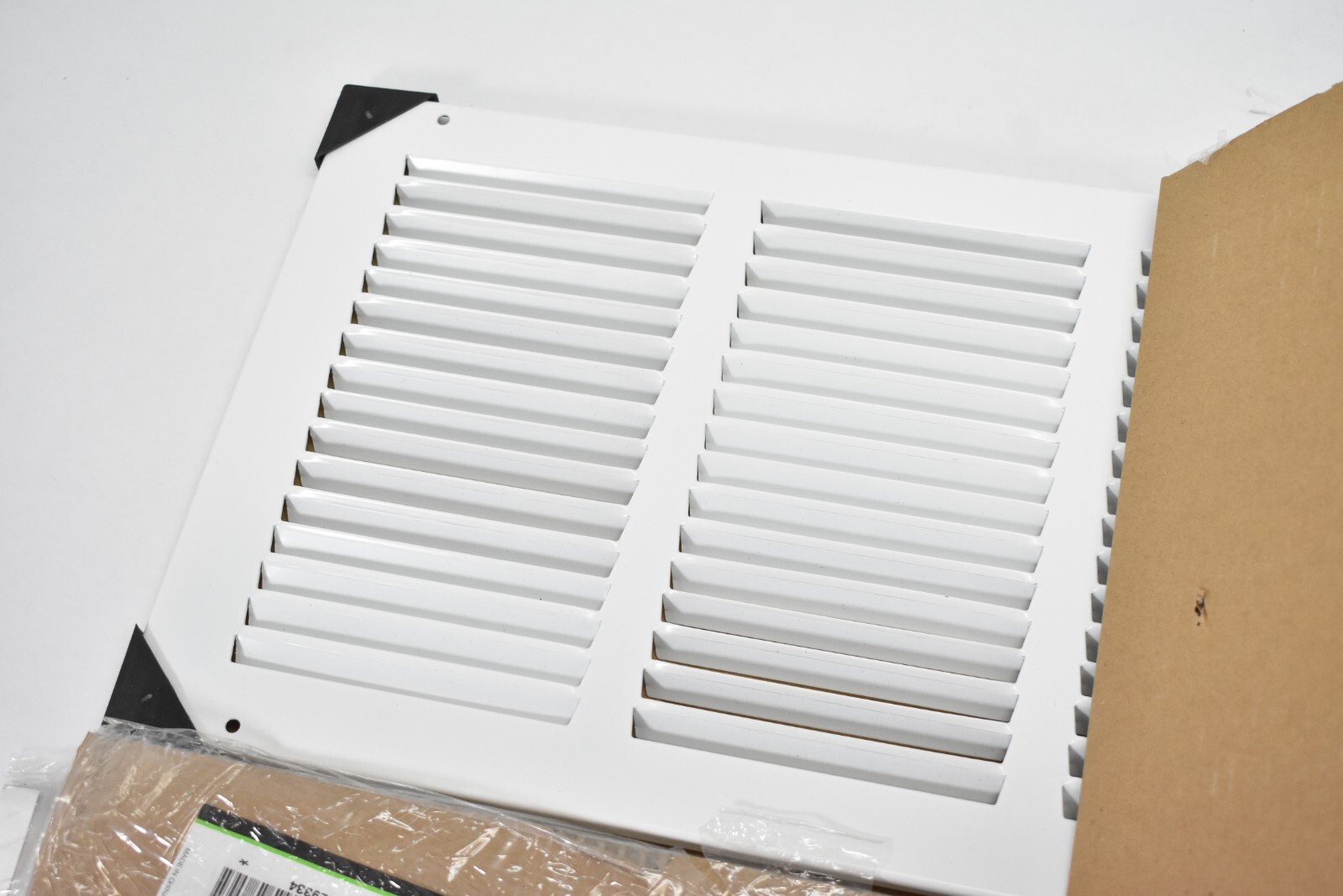 Lot of 2 HVAC Premium Steel Return Air Grilles 30″ x 8″ White Sidewall Ceiling