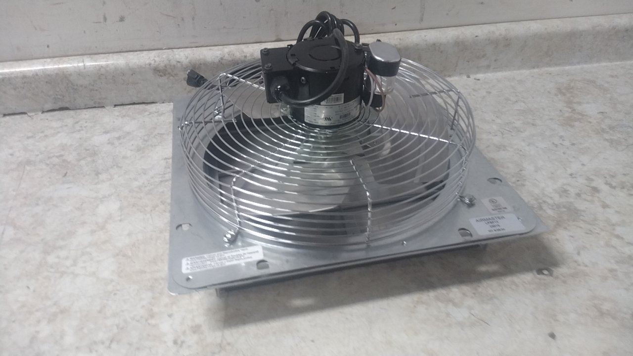 Airmaster Fan 23015 1/30 HP 115VAC 12 In Blade Dia Shutter Mount Exhaust Fan