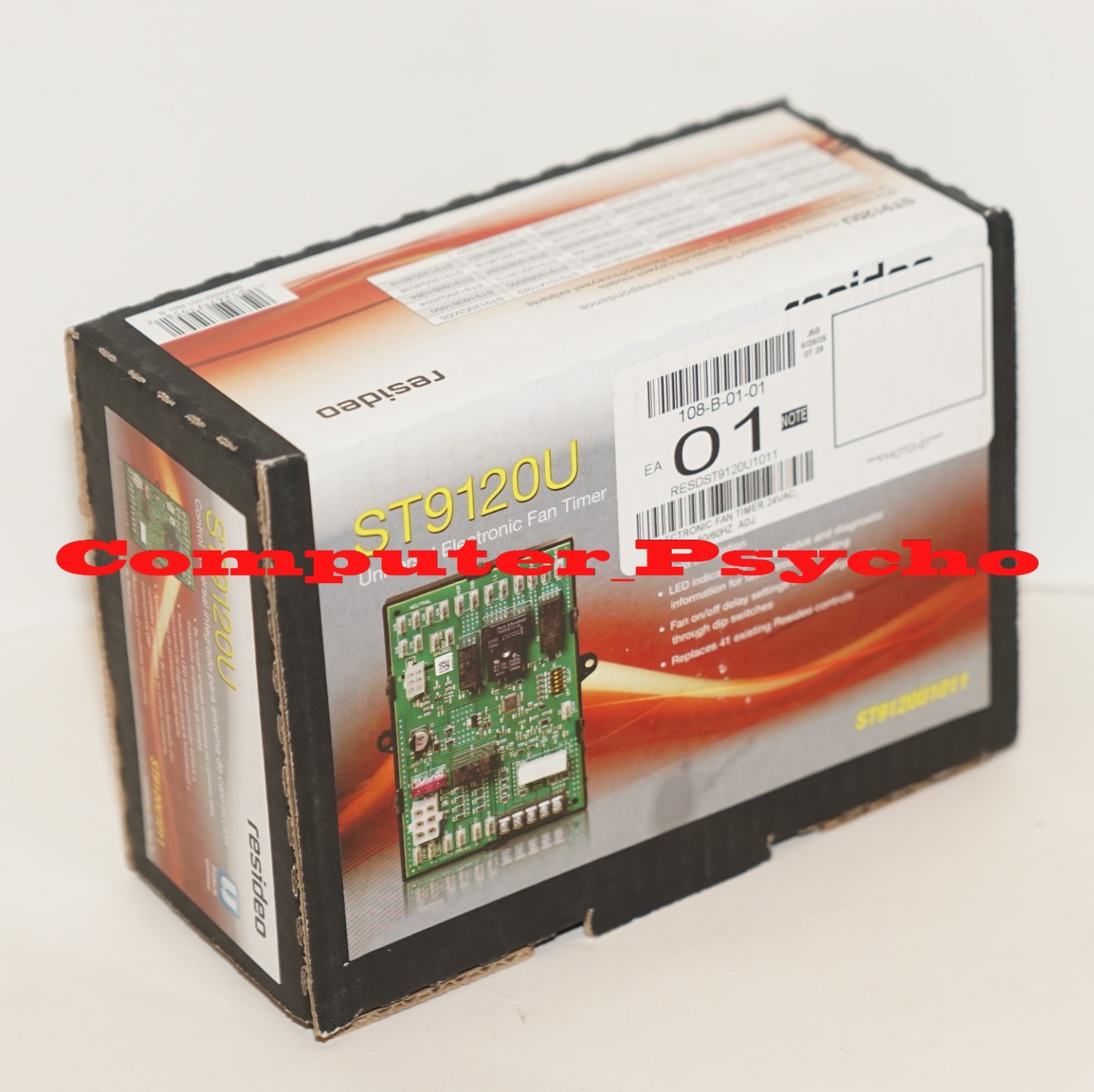 RESIDEO ST9120U1011 UNIVERSAL ELECTRONIC FAN TIMER W ADJUSTABLE HEAT 18 TO 30 V