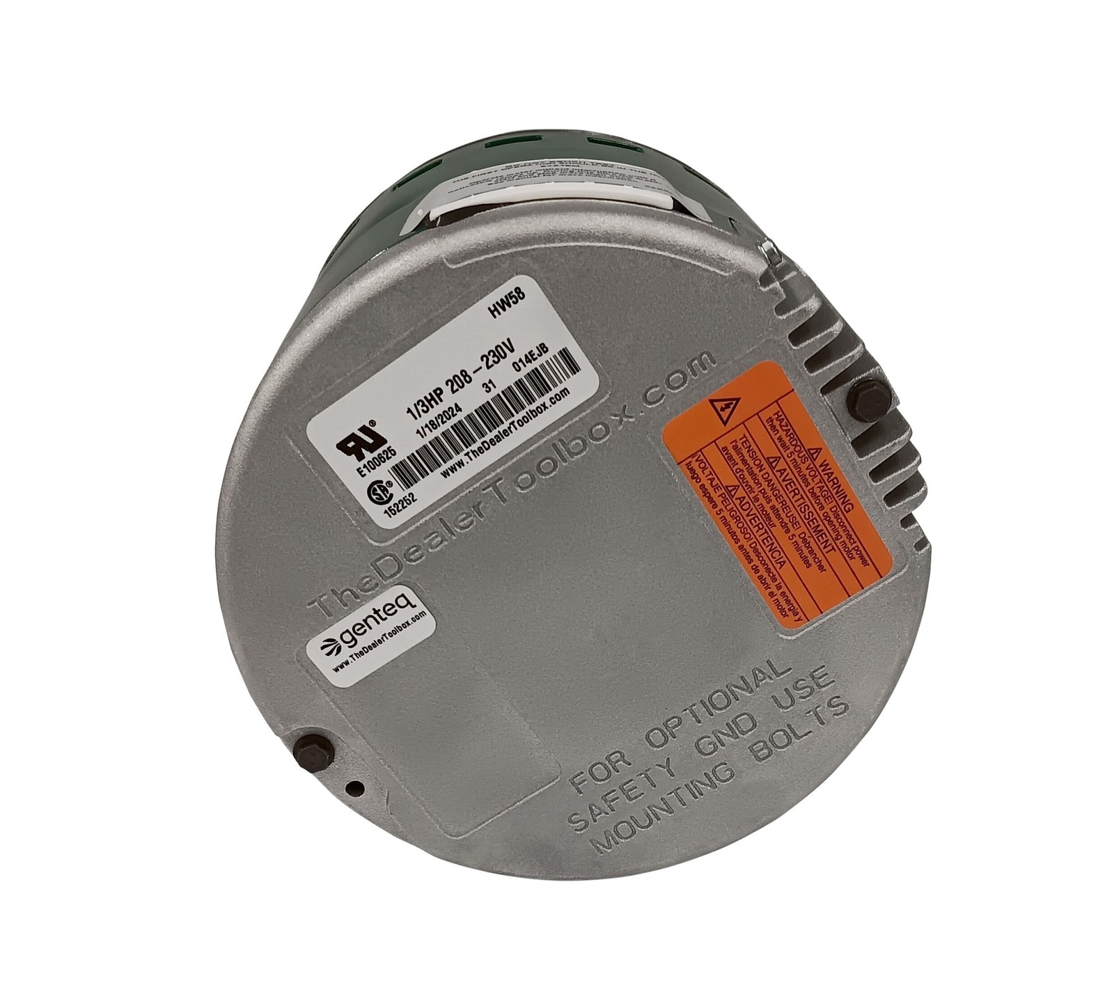 Evergreen CECOMINOD073162 GE • Genteq 1/3 HP 230 Volt Replacement X-13 Fur