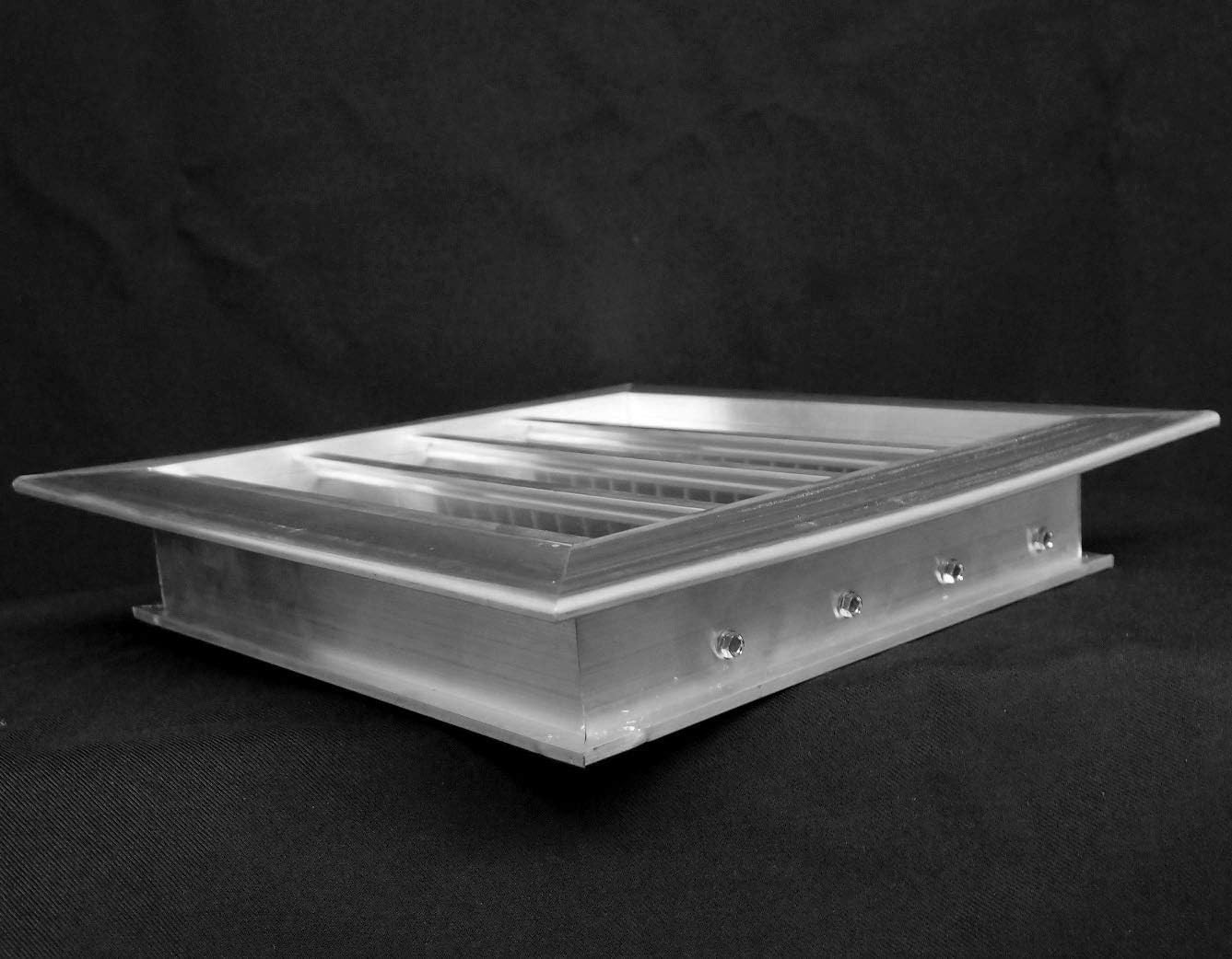 HVAC Premium 30″W x 30″H Aluminum Exterior Gable Louver Vent for Walls