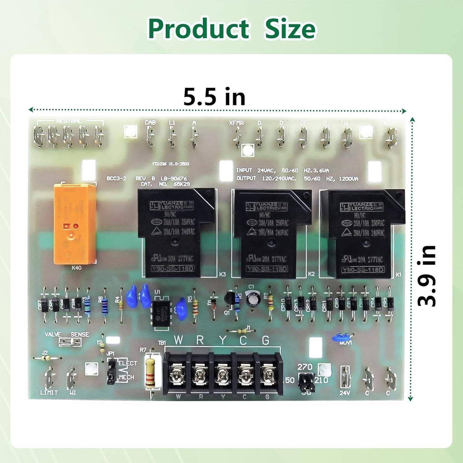 Lennox 48K98 Upgrade Furnace Control Circuit Board for Lennox OEM BCC3, 65K29/LB