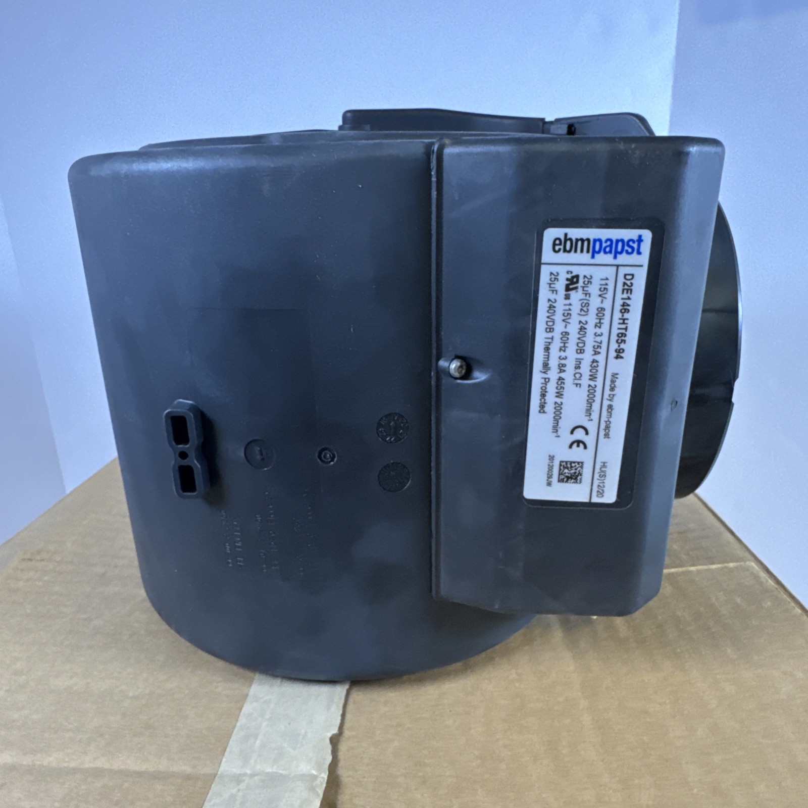 EBMPAPST D2E146-HT65-94 / LAARS R2060900Centrifugal Fan Blower