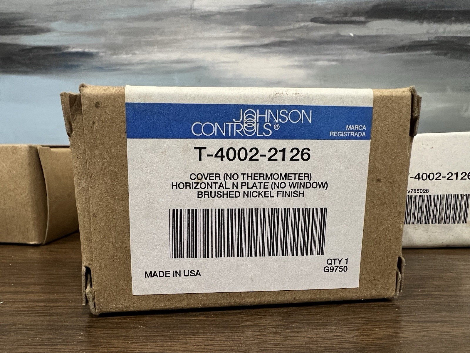 JOHNSON CONTROLS T-4002-2126 Thermostat Cover brushed Nickel ( PRICE FOR 1 UNIT