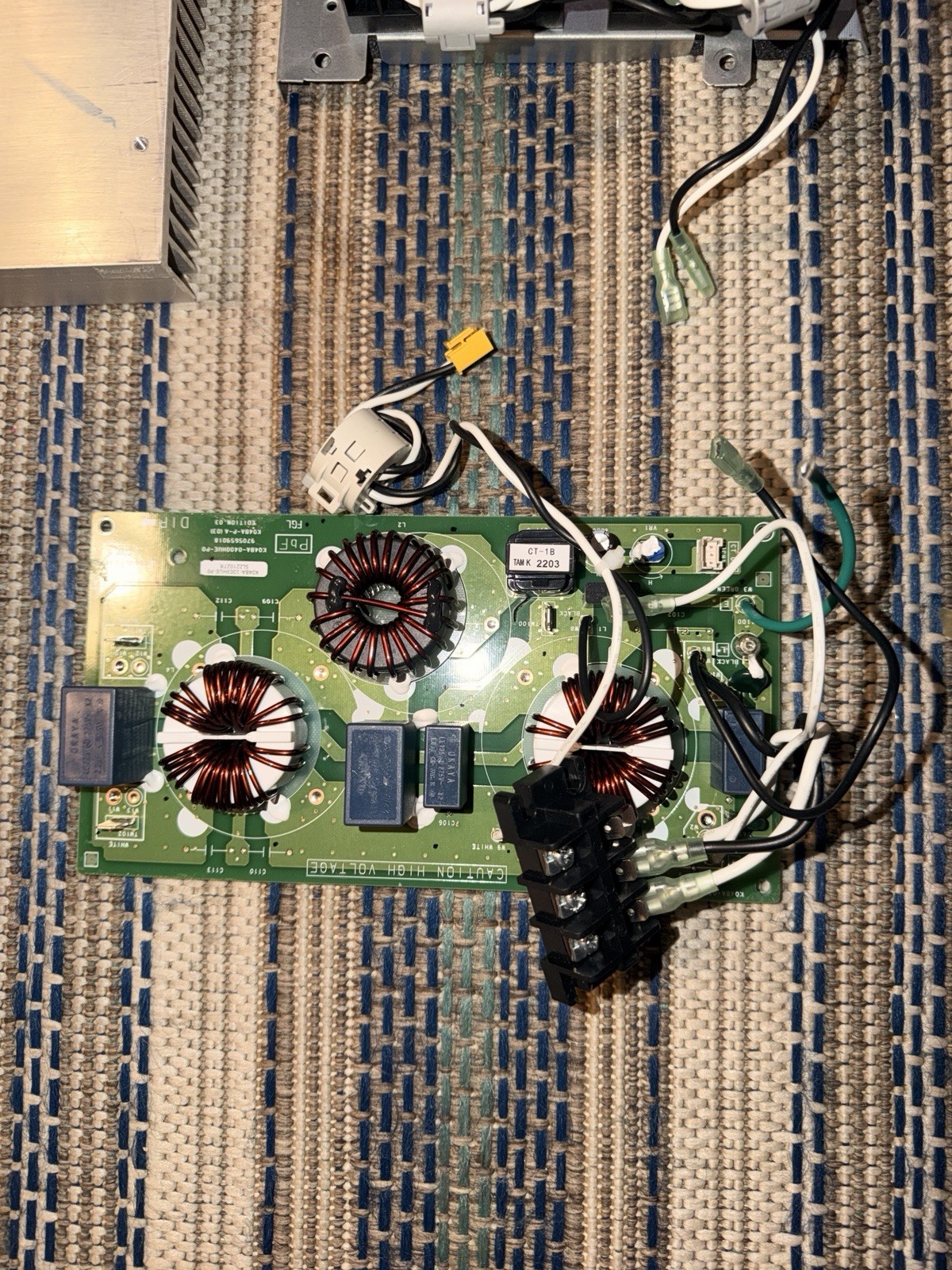 OEM Fujitsu AOU36RLXFZ1 Power Filter Board / High Voltage Filter PCB