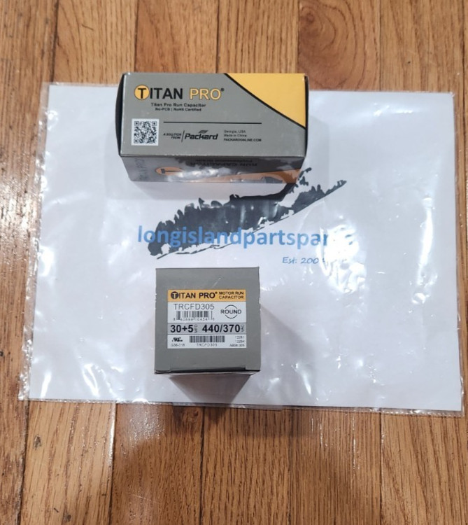 TRCFD305 *Titan Pro* 30/5 MFD Round Dual Motor Run Capacitor (440/370V)