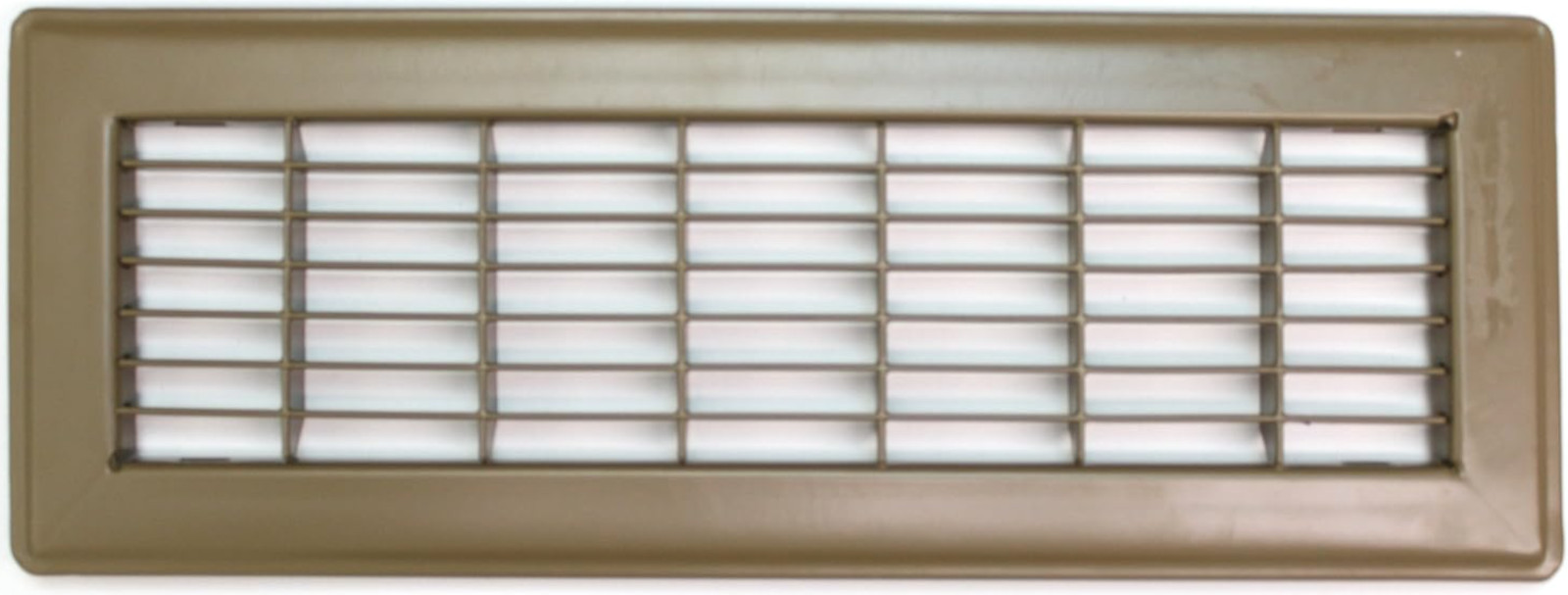 HVAC 4″ X 8″ or 8″ X 4″ Heavy Duty Walkable Floor Grille Fixed Blades Brown