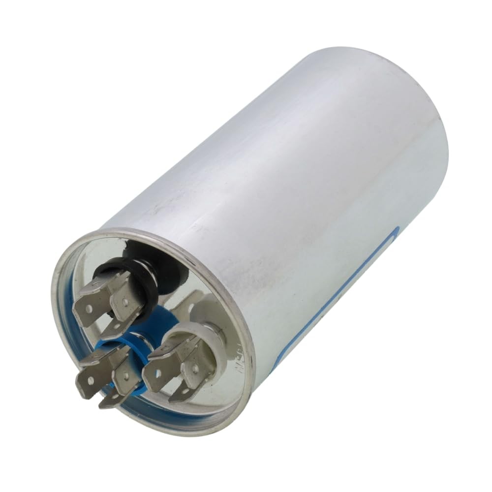 AC Capacitor 40/5 MFD 370/440V Kit | Round Dual Run for HVAC Air