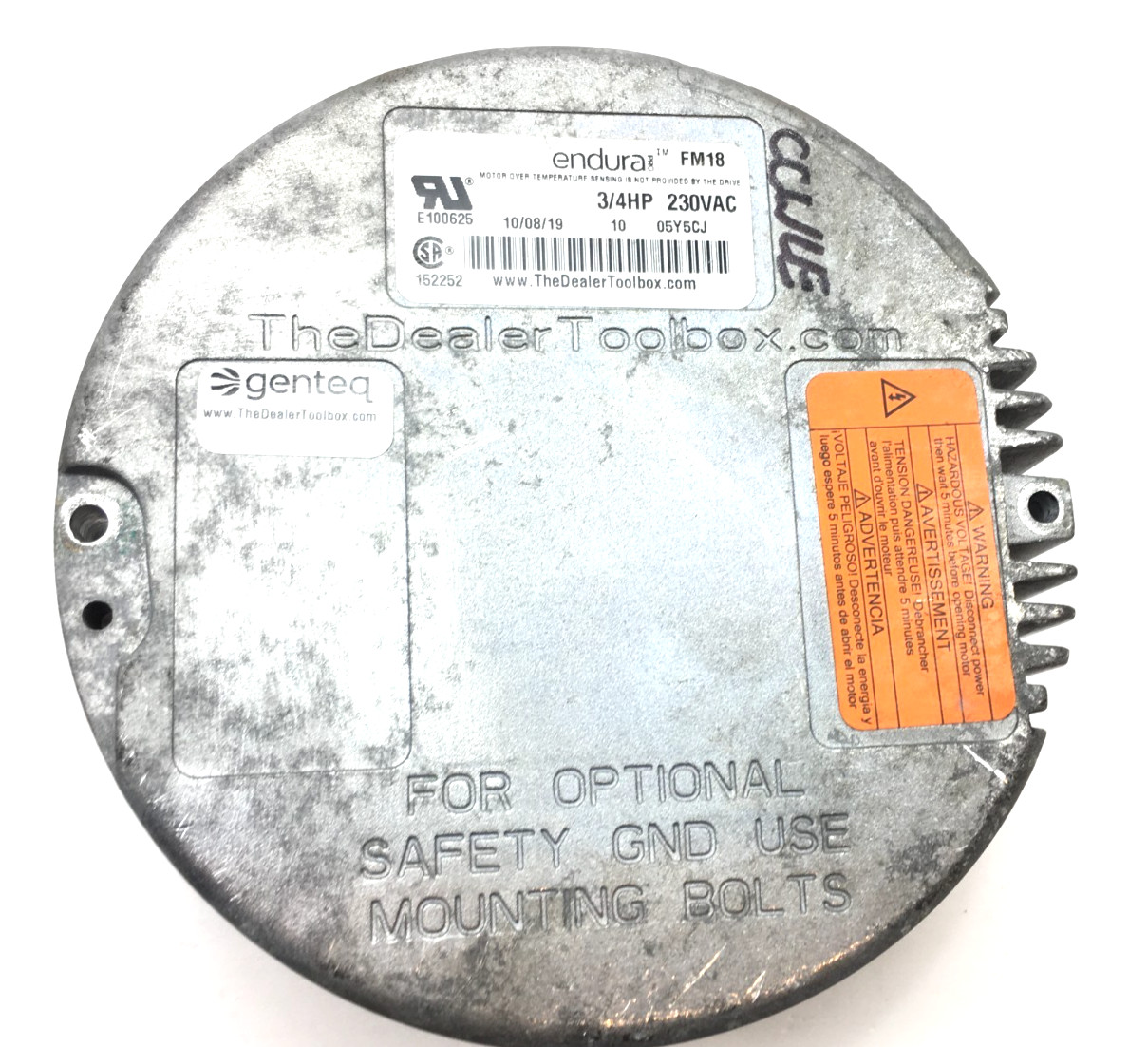 Genteq Endura FM18 Module Only 3/4HP 230V CCWLE used #Z366