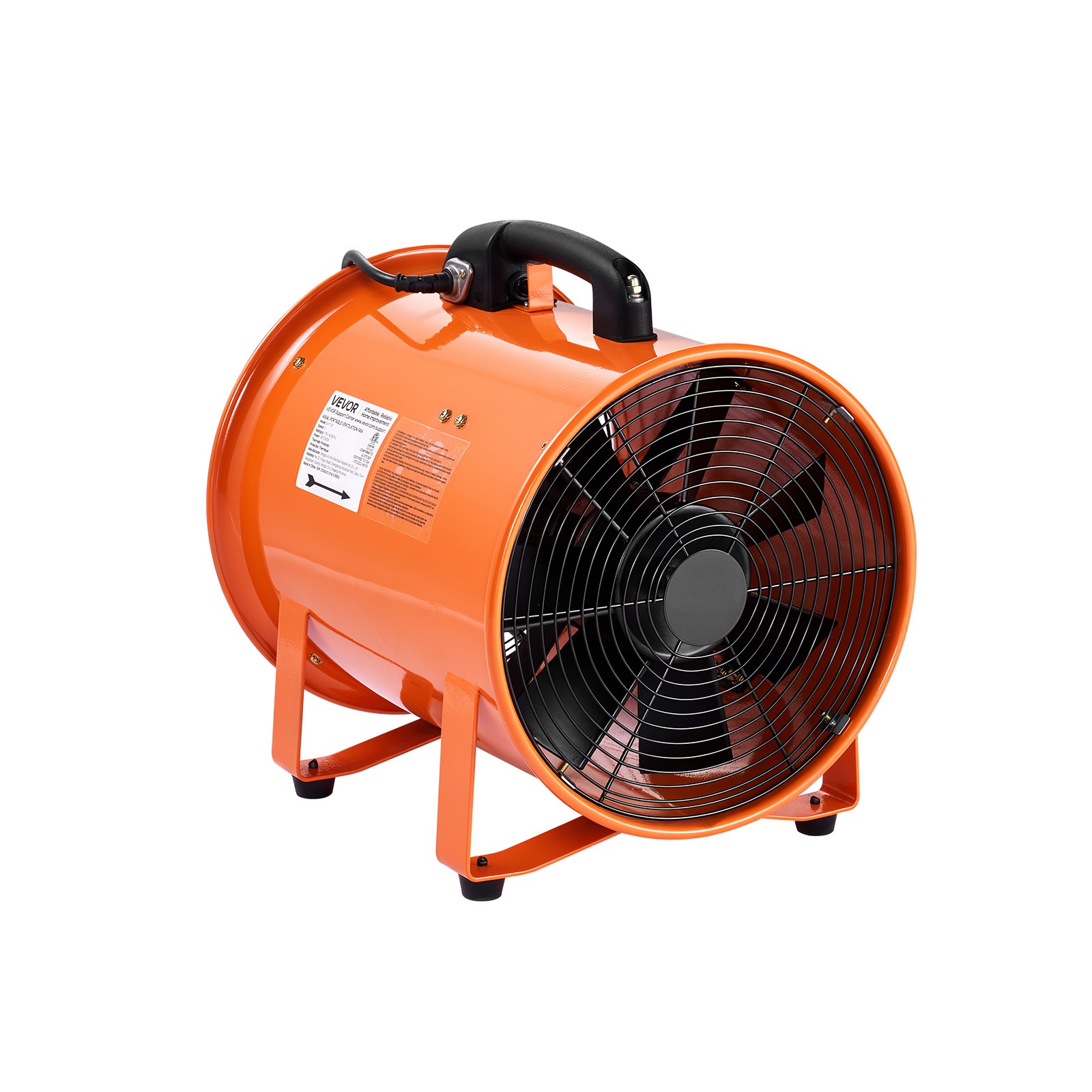 VEVOR 12″ Extractor Fan Blower 2 Speed 2894CFM Axial Exhaust Fan 10m Duct hose