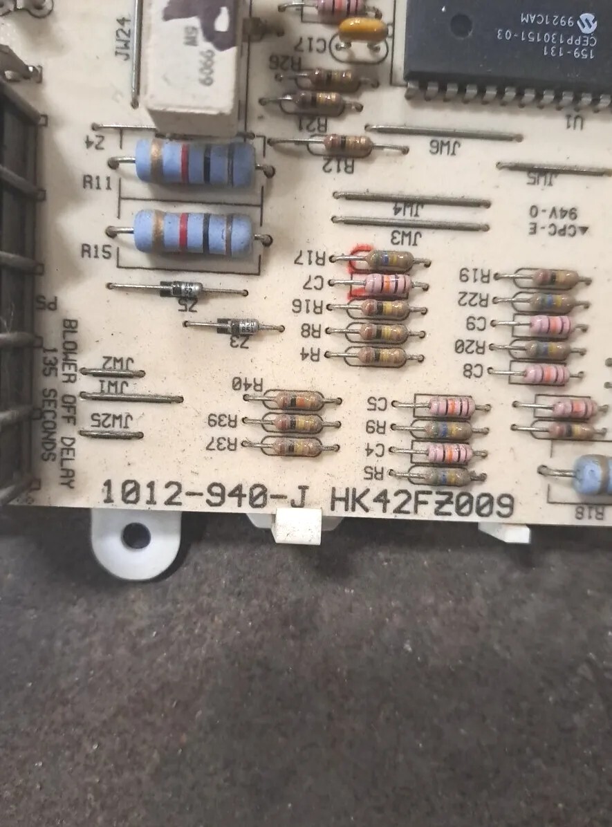 OEM Carrier Bryant Payne HK42FZ009 1012-940-J Furnace Control Circuit Board