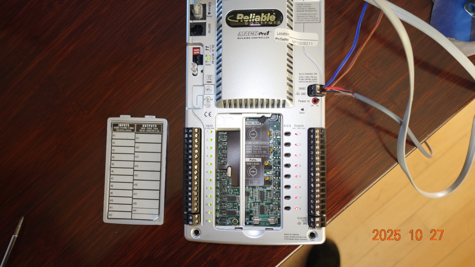 Reliable Controls MACH-Pro1 Building Controller xx8211 MP1-T0052