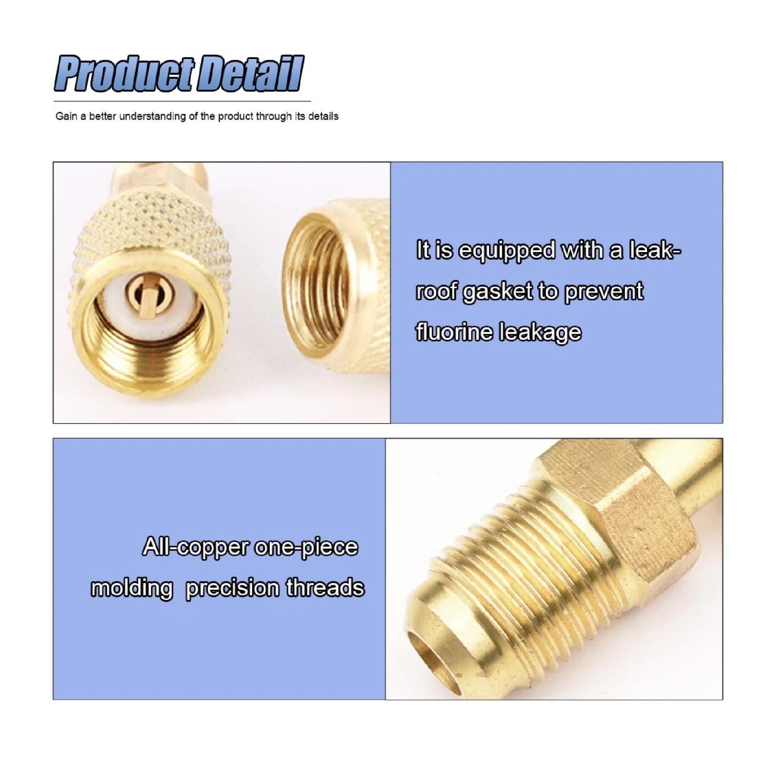 Brass Flare Adapter 5/16 Female to 1/4 Male R410A Mini Split for HVAC Gauge