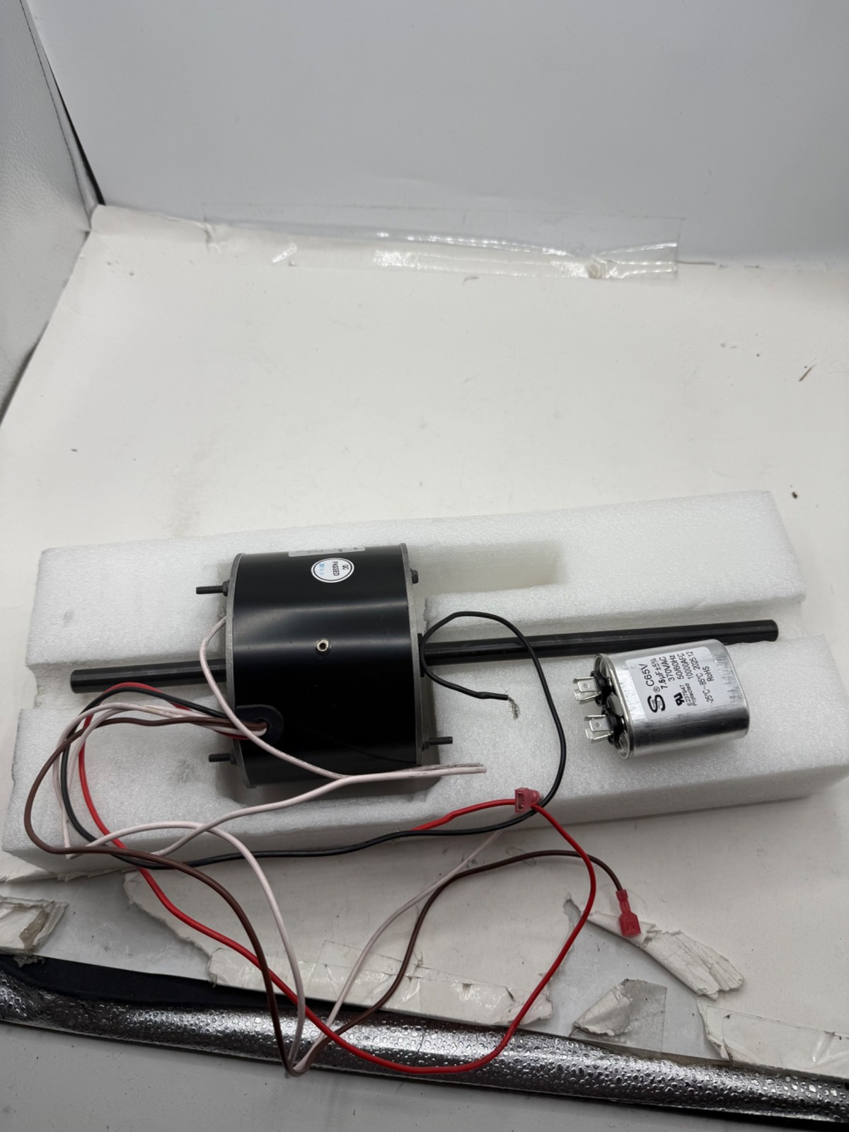 HHQ RV Air Conditioner Motor with Capacitor, Direct Replacement for Coleman