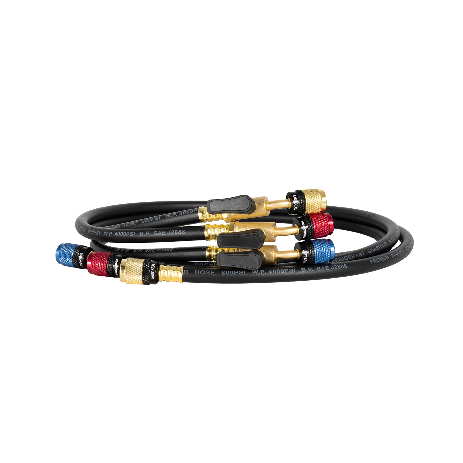 MalcoEdge ESBV3614 Easy Seal HVAC Hose Set | 36-Inch Refrigerant Charging Hose