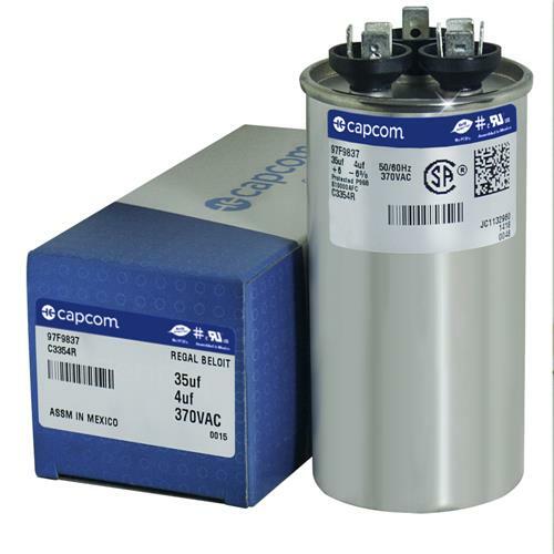 Capcom Capacitor Dual Run Round 35/4 uf 370 volt Fit GE Genteqs Z97F9837 97F9837