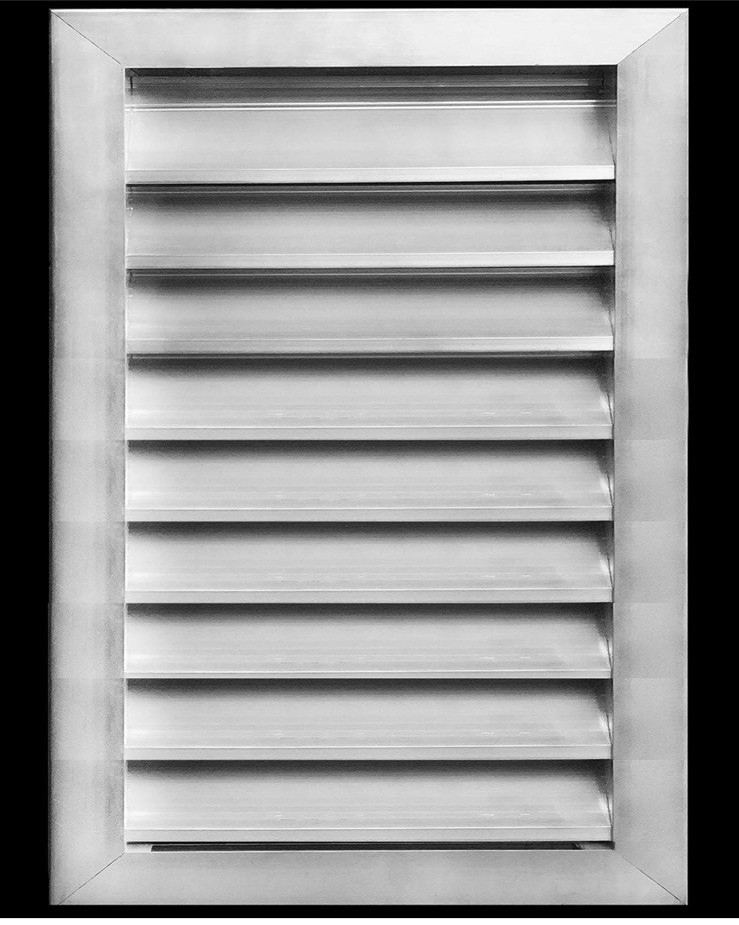 HVAC Premium 14″ W x 20″ H AL Exterior Gable Louver Vent For Walls Crawlspace
