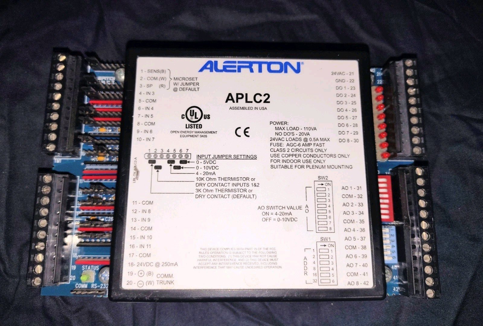 Alerton APLC-2 Ibex DDC Programmable HVAC Logic Controller Board APLC2 Working