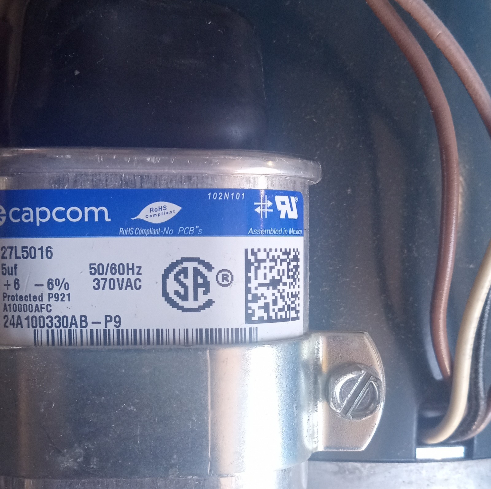 genteq Blower Motor 1/4 HP 115V Thermally Protected w/ Capcom Capacitor