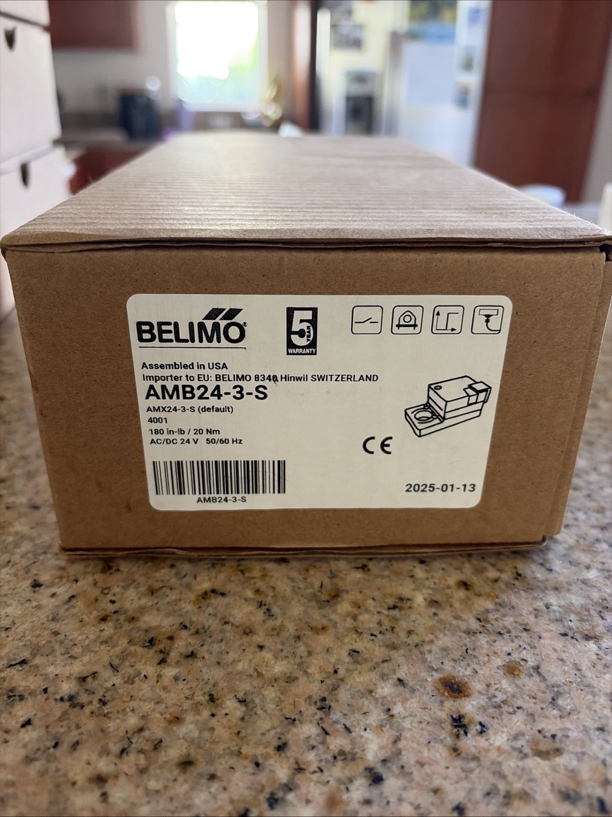 AMB24-3-S 180 in-ib / 20 Nm AC/DC 24V 50/60Hz Brand New