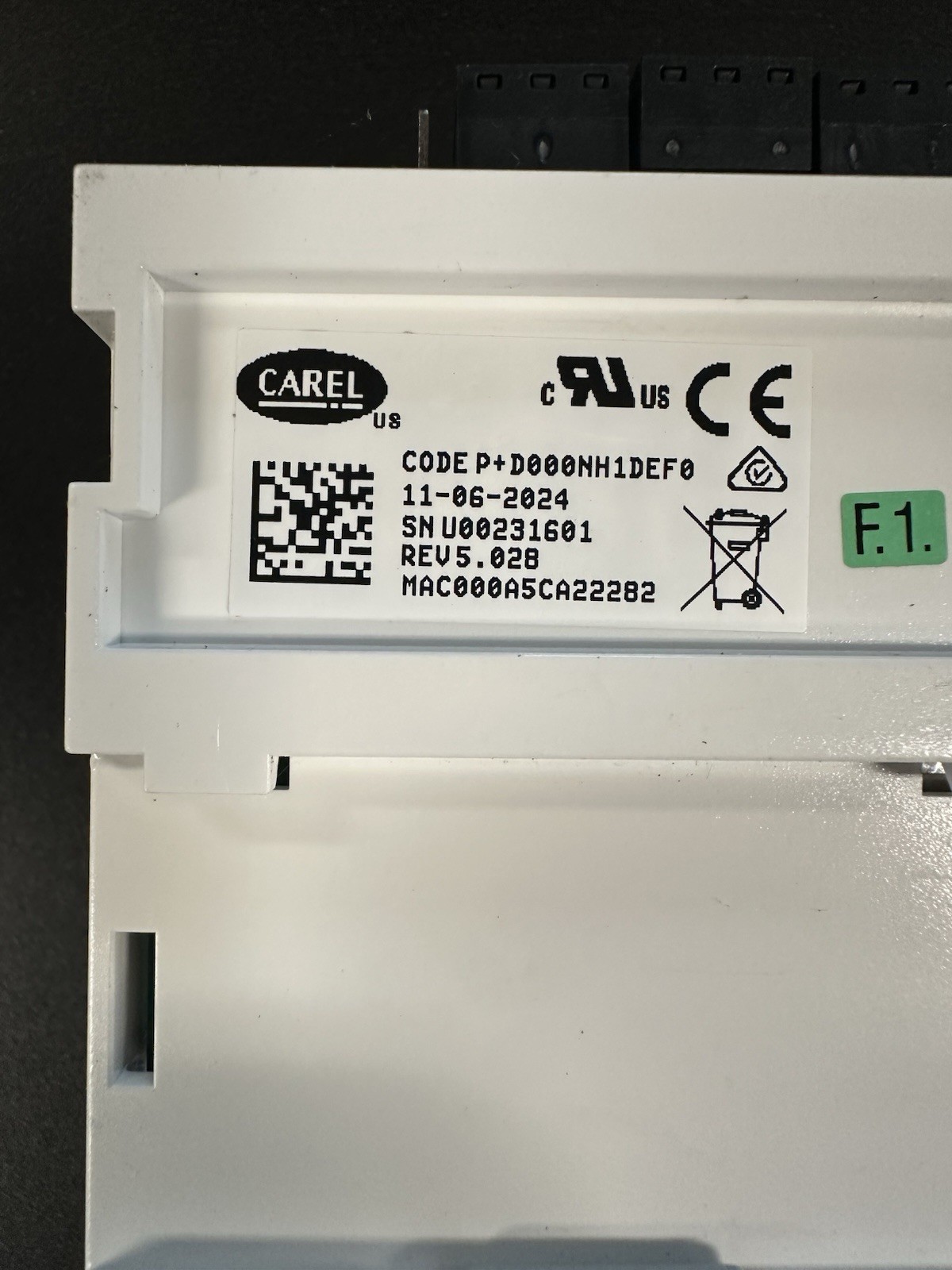 CAREL c.pco Control Board 24V 6A 6in Length MPN P+D000NH1DEF0