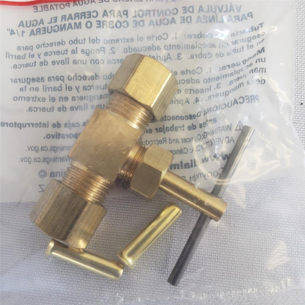 = Lot of 2 Max Cool Compression Needle Valve 1/4″ x 1/4″ 94045 For Copper Poly