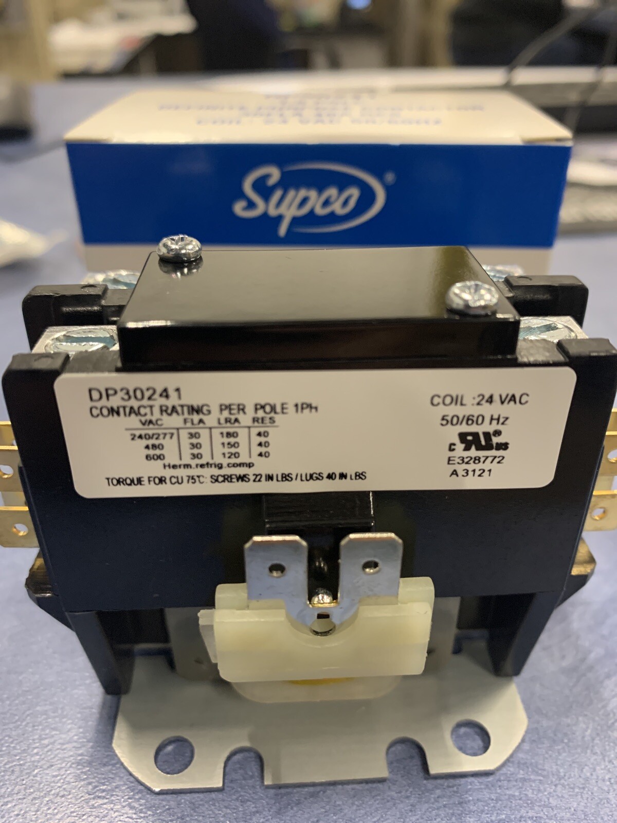 SUPCO CONTACTOR 30A 240V 1.5-POLE DP30241