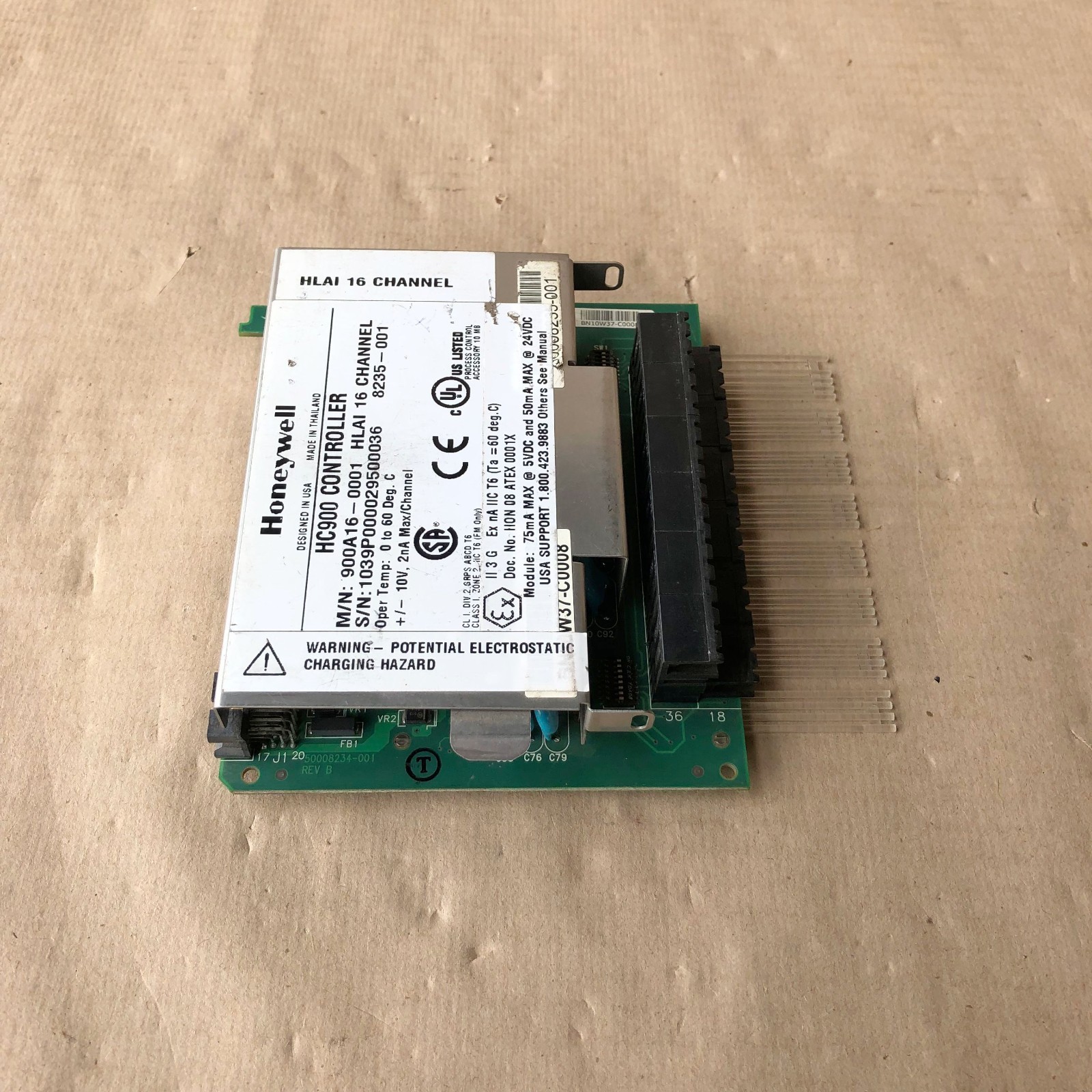 HONEYWELL HC900 CONTROLLER HLAI 16 CHANNEL 900A16-0001