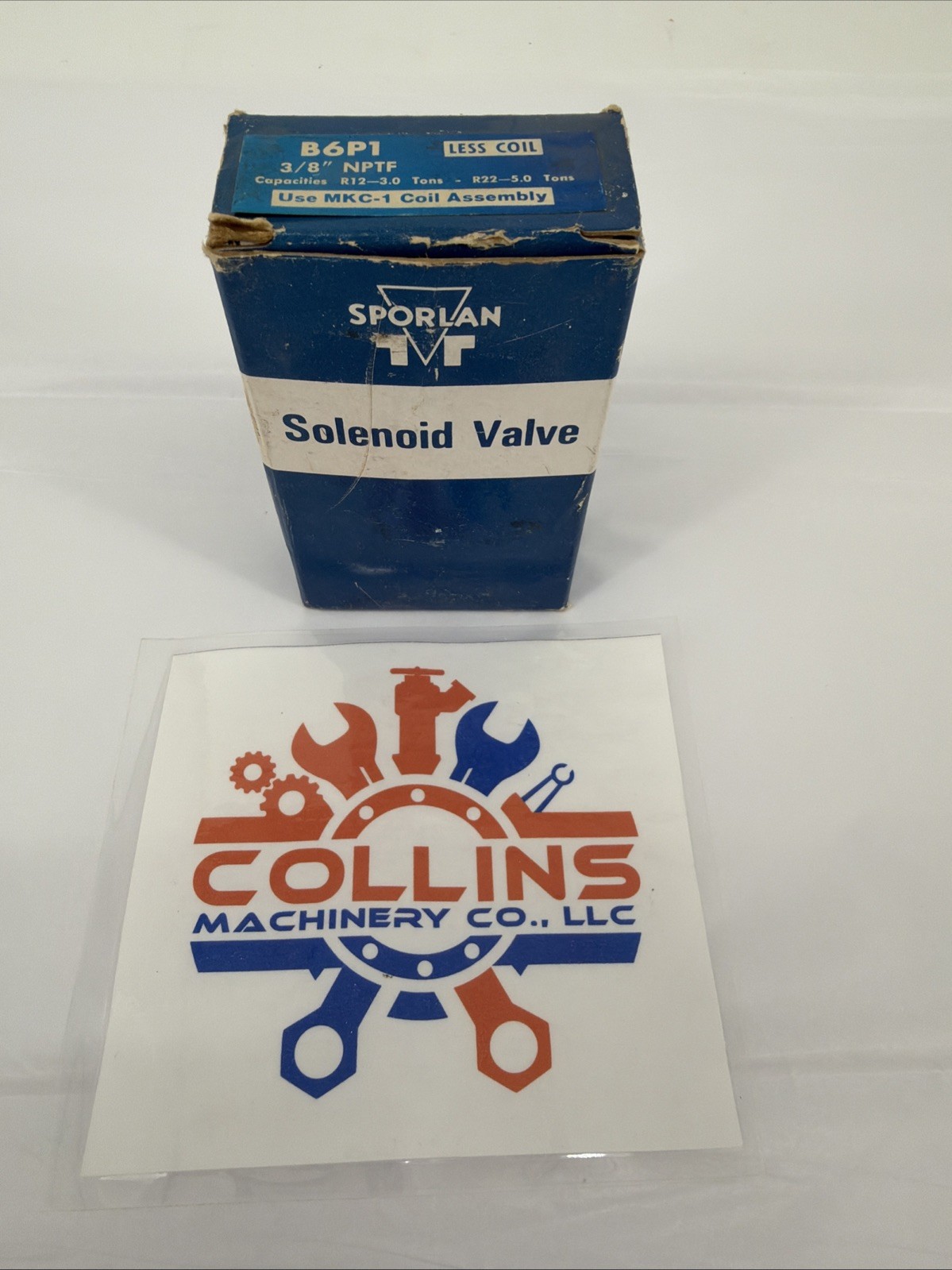 Sporlan B6P1 Solenoid Valve Less Coil, 3/8” NPTF, R12-3.0, R22-5 Tons