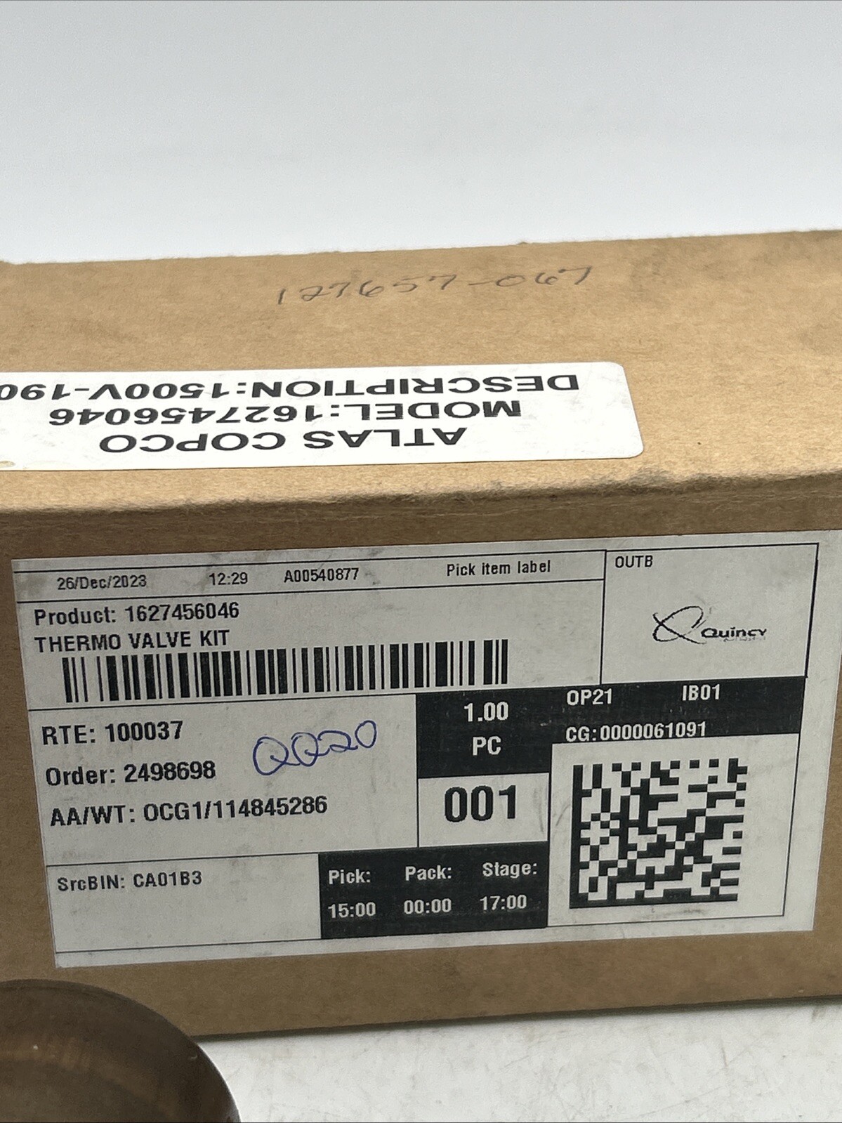 Quincy 1627456046Thermostatic Element 1560-190 See Pics 30 Days Warranty