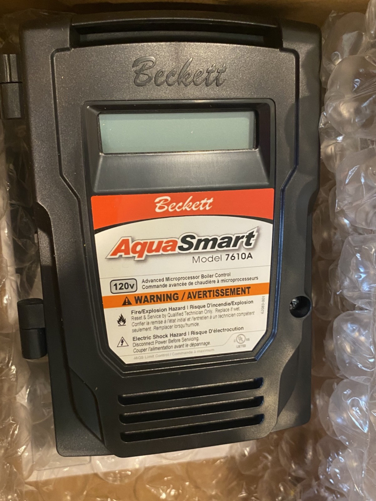 NOS BECKETT 7610A0001U 120V AquaSmart Boiler Control Model 7610A Sensor Included