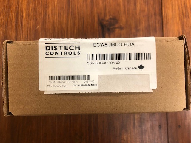 Distech Controls ECY-8UI6UO-HOA 14pt I/O Extension Module