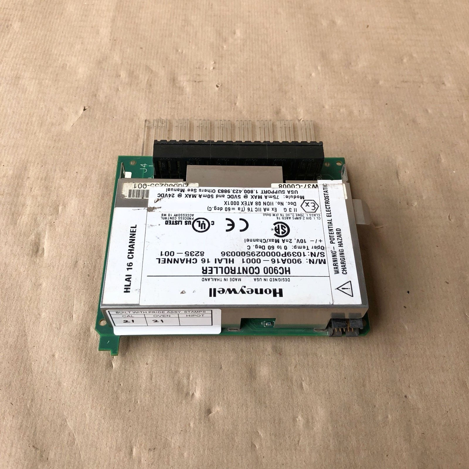 HONEYWELL HC900 CONTROLLER HLAI 16 CHANNEL 900A16-0001