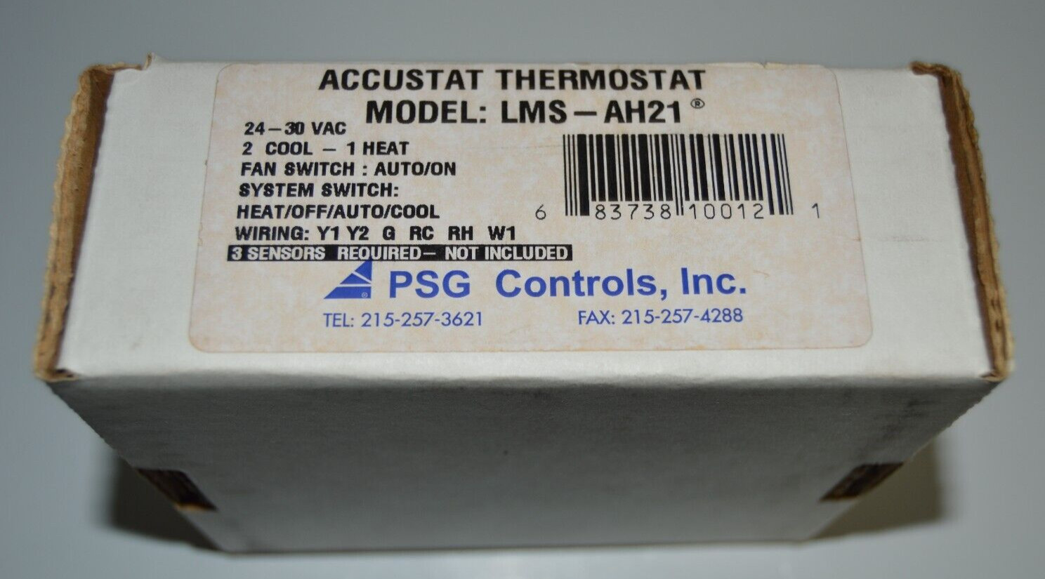 Accustat® Thermostat LMS-AH21 24-30V 2 Cool 1-Heat Fan Auto/On Heat/Off/Auto/Coo