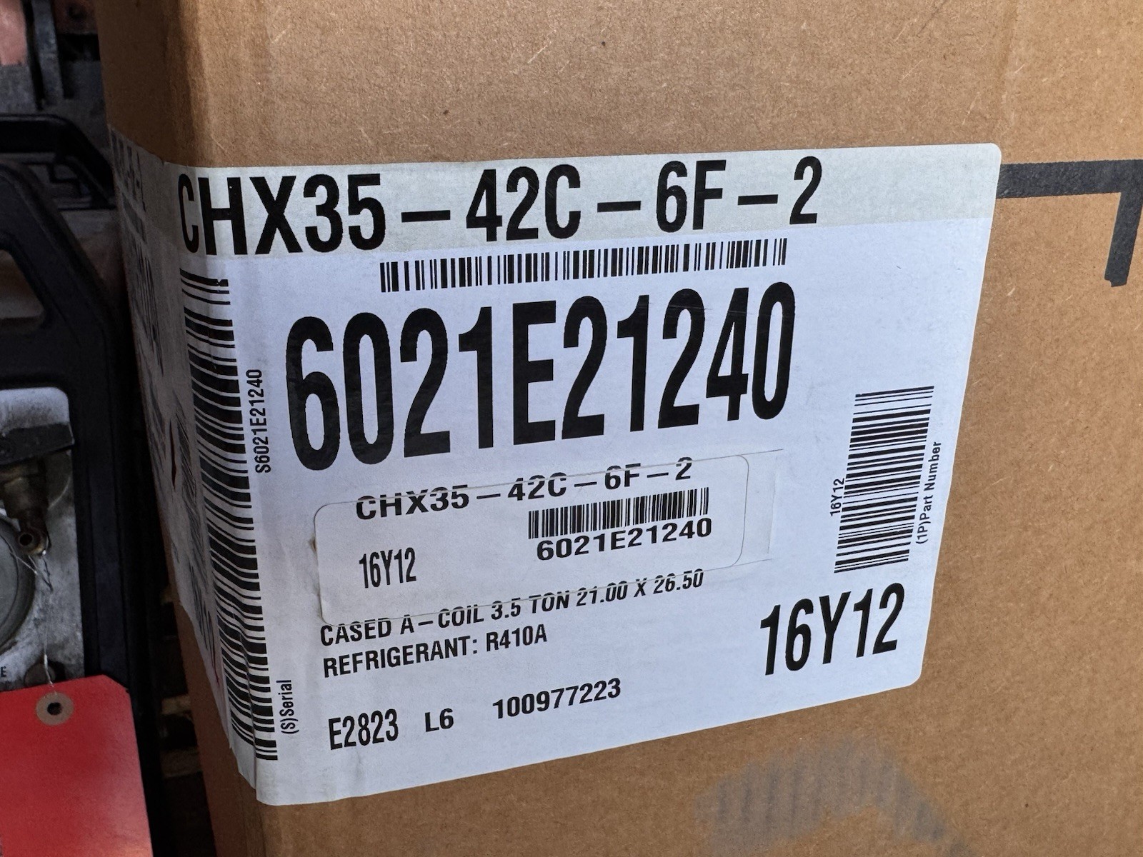 Lennox CHX35-42C-6F-2 Cased A-Coil 3.5 Ton R410A Evaporator Coil – Open Box