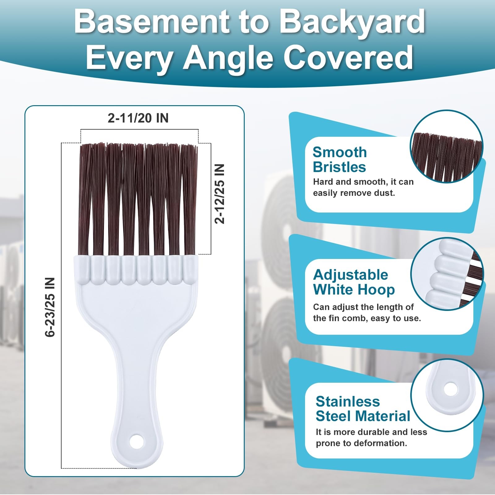 Cenipar Air Conditioner Fin Comb Set 4PCS AC Blue, Brown