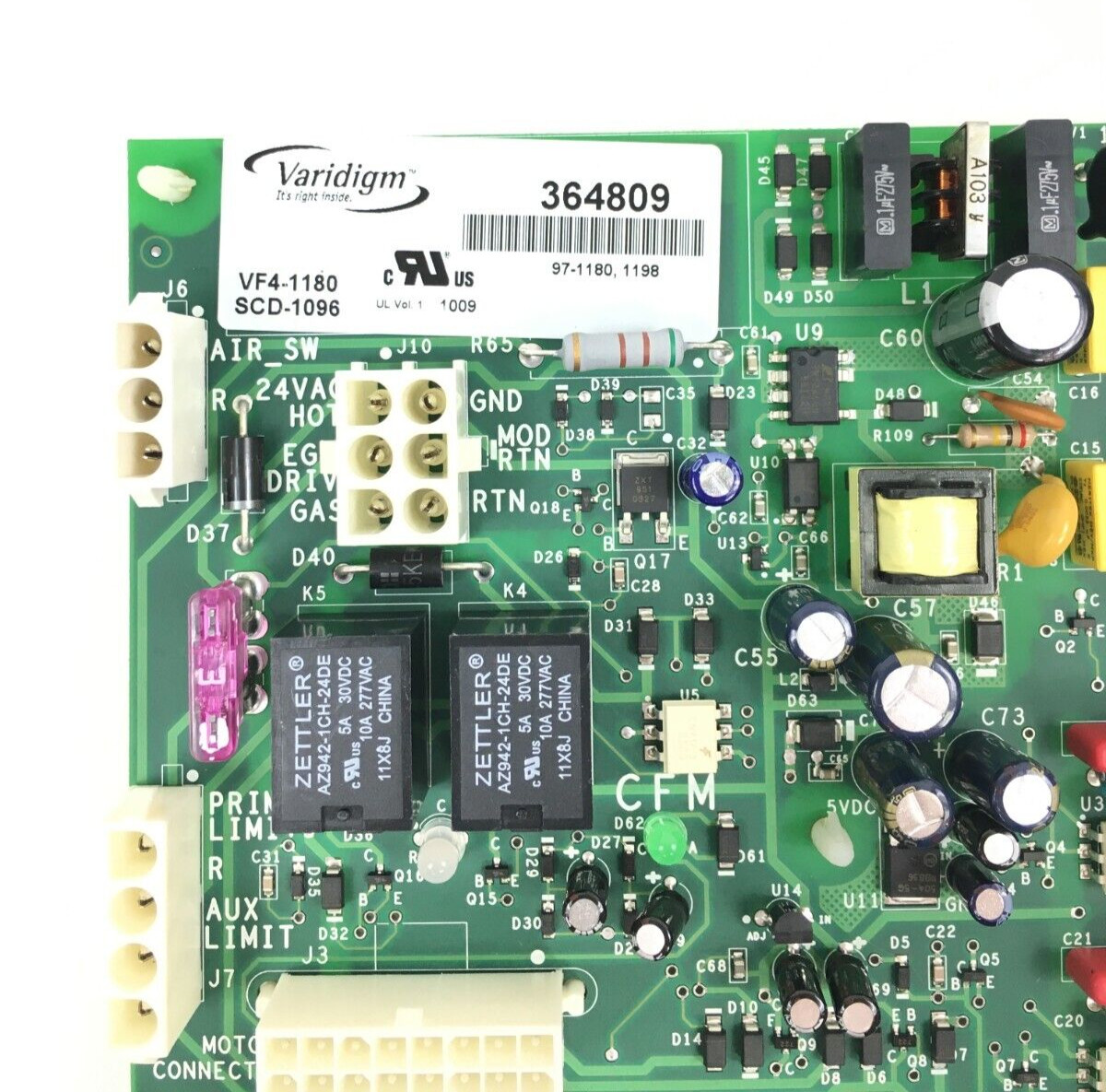 York Luxaire VARIDIGM 364809 Control Circuit Board SCD-1096 VF4-1180 used #P667