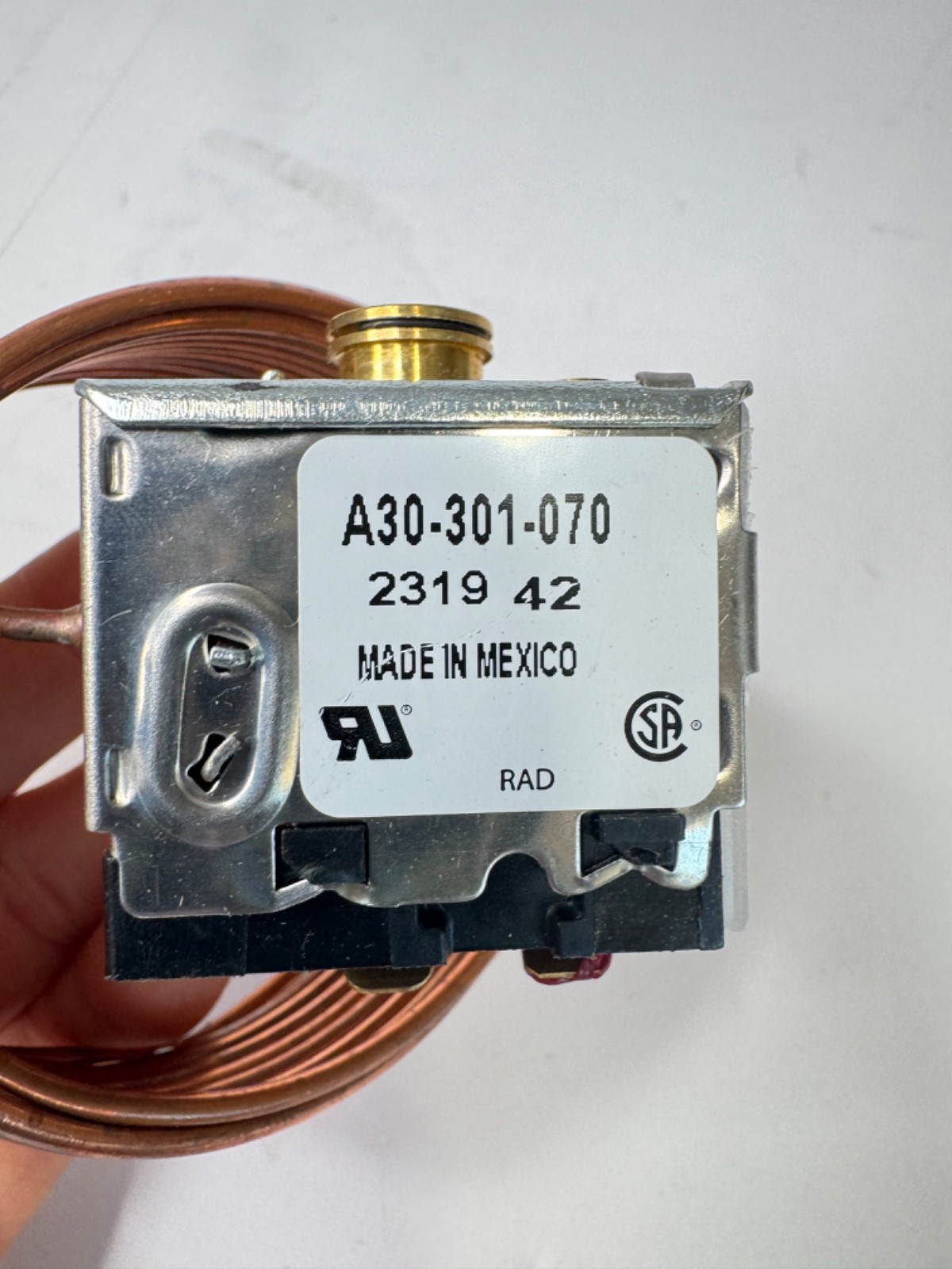 Ranco A30-301 Universal -24 to +20 degree Adjustable Freezer Thermostat
