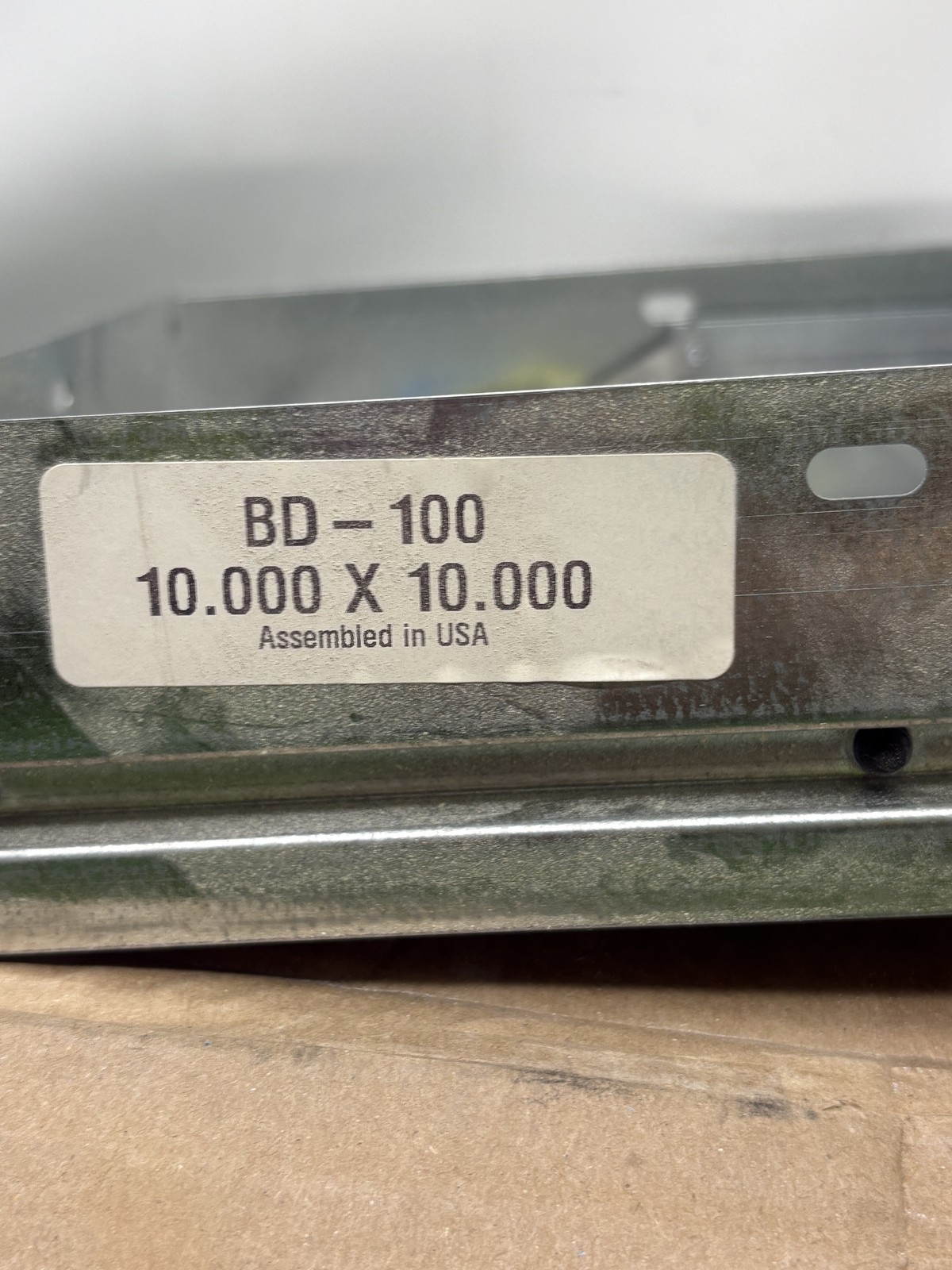 AMCA Certified HVAC Damper BD-100 10×10 Galvanized Steel Air Flow Control