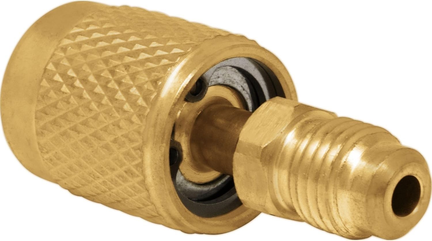 Solid Brass Low Loss HVAC Fittings | 5/16in x 1/4in with Anti-Blow Back