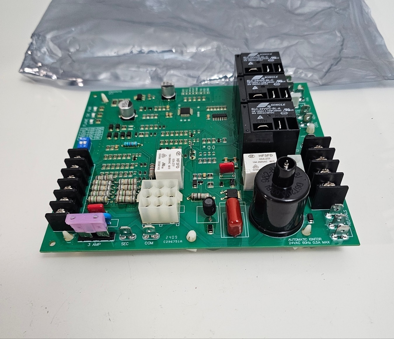 ICM292 Gas Furnace Control Board Rheem Ruud 62-24140-04 / 62-24140-02 / 62-24140